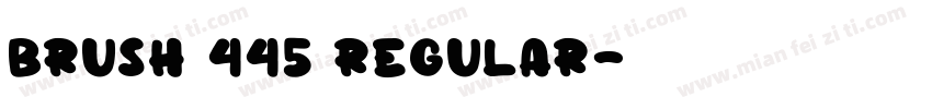 Brush 445 Regular字体转换